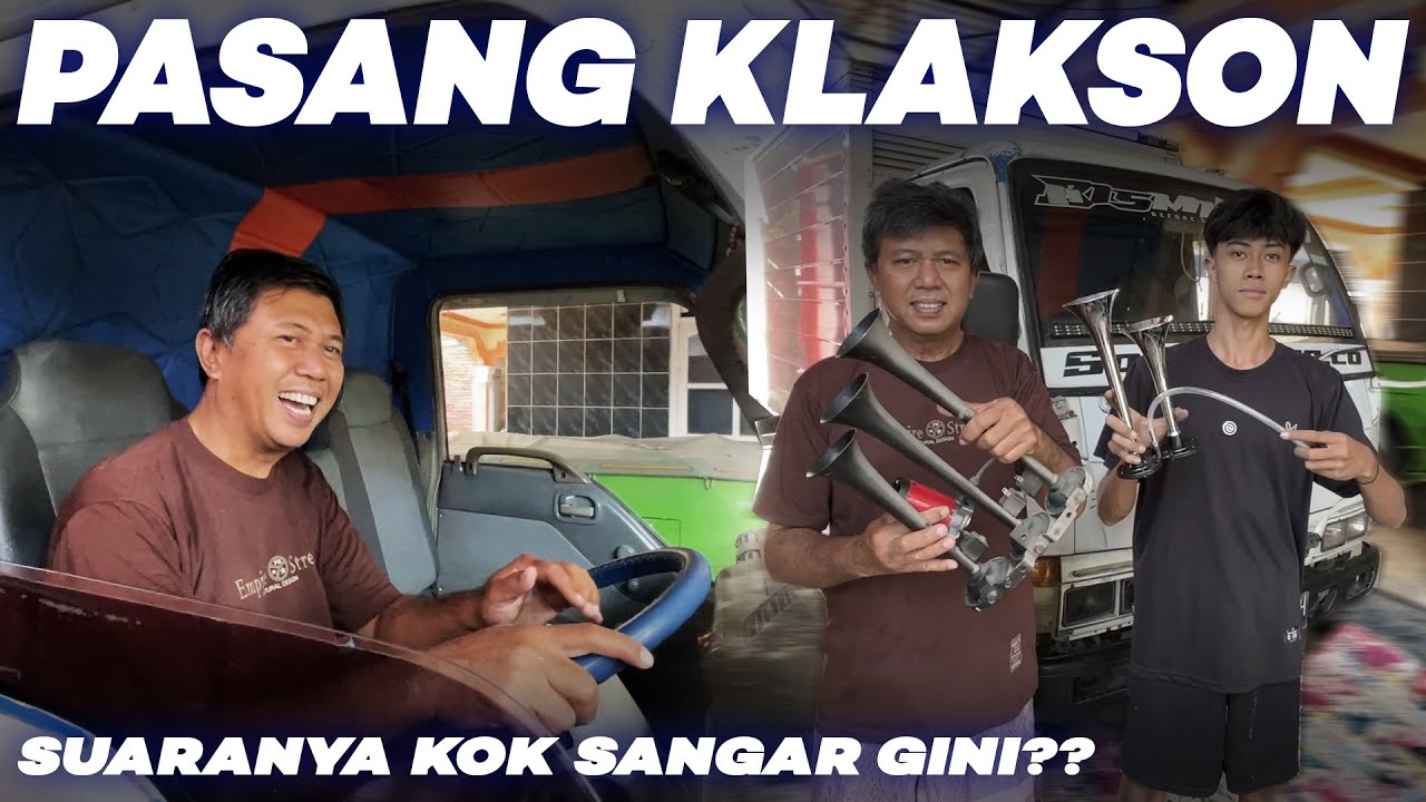 SUARANYA KOK GINI‼️ PASANG VARIASI KLAKSON DI TRUK ENGKEL