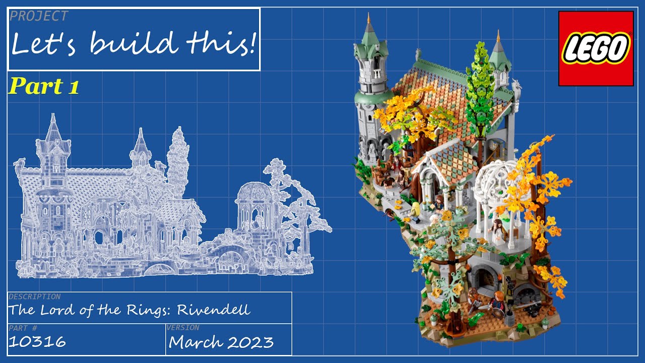 Let's build this live! - LEGO Icons - 10316 The Lord of the Rings: Rivendell - Part 1