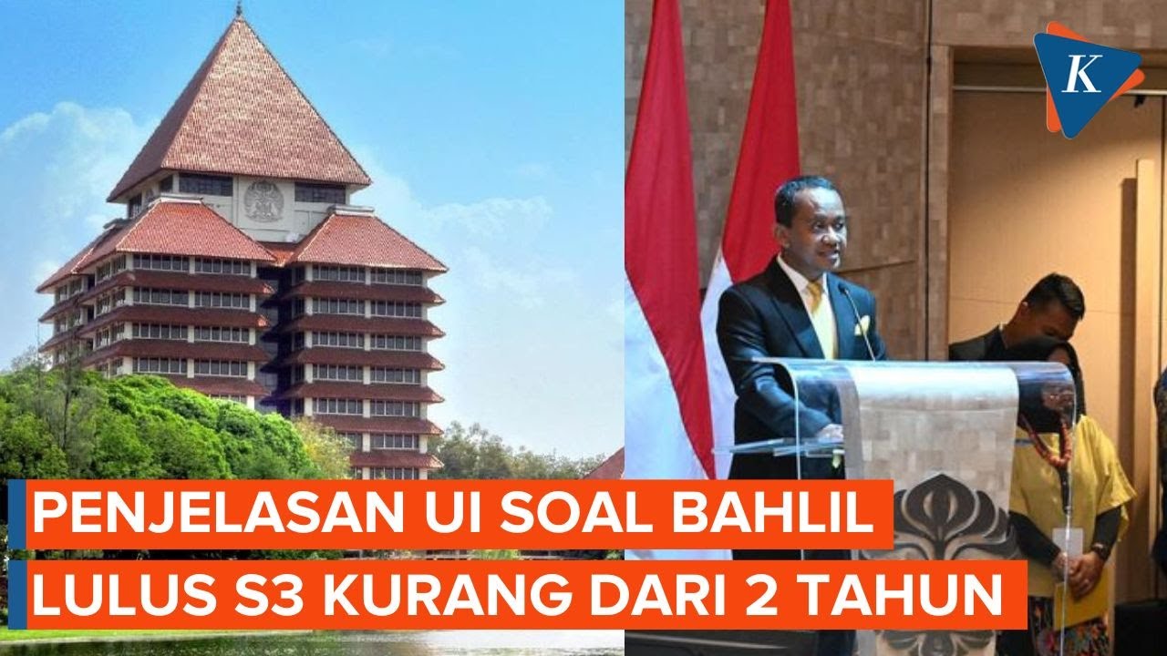 Kata UI soal Bahlil Lulus S3 dalam Waktu 1 Tahun 8 Bulan