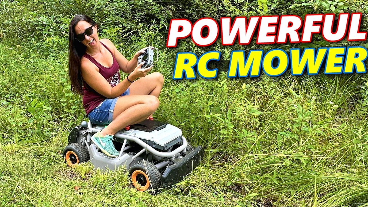 INSANE! This RC Lawn Mower can BUSH HOG!