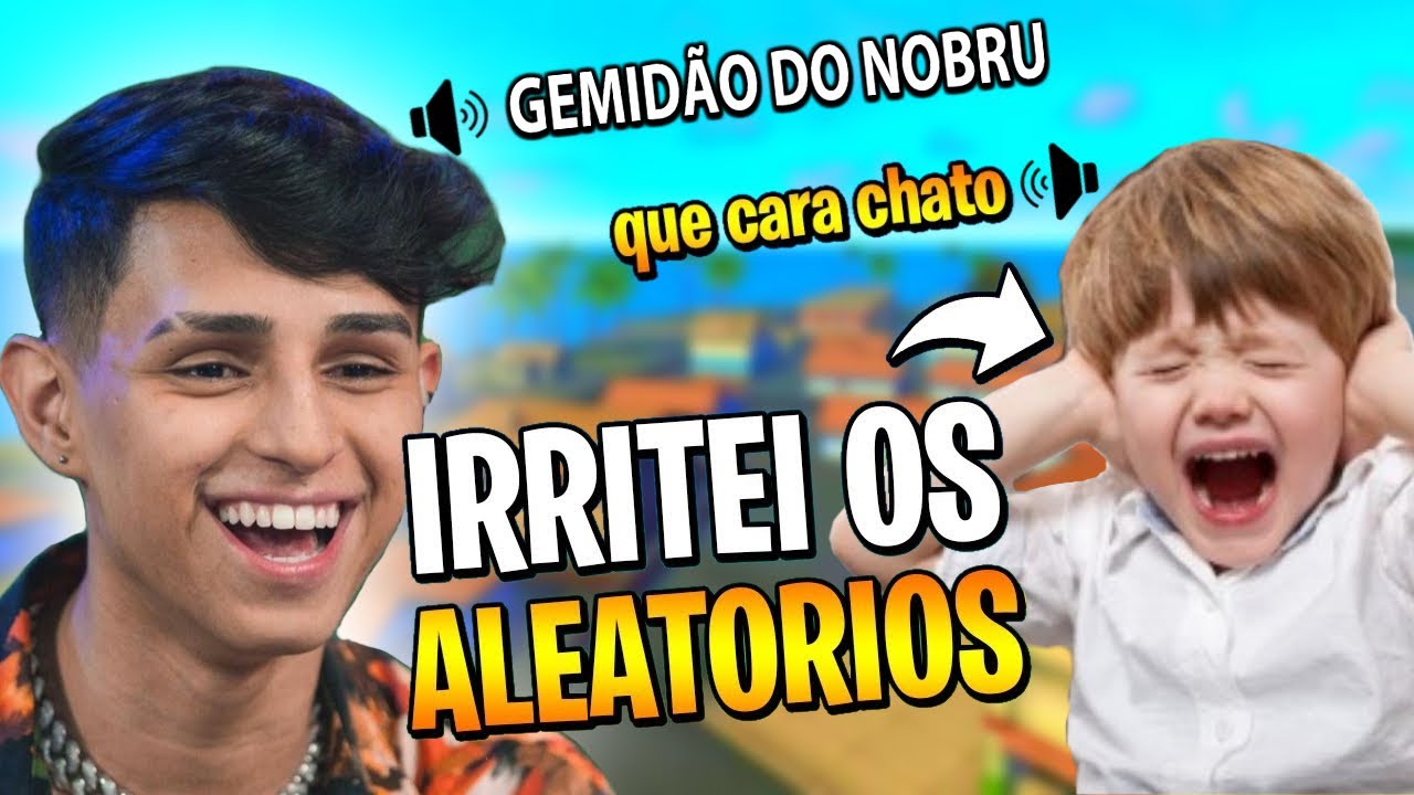 IRRITANDO ALEATÓRIOS COM AUDIO ESTOURADO NO FREE FIRE😂
