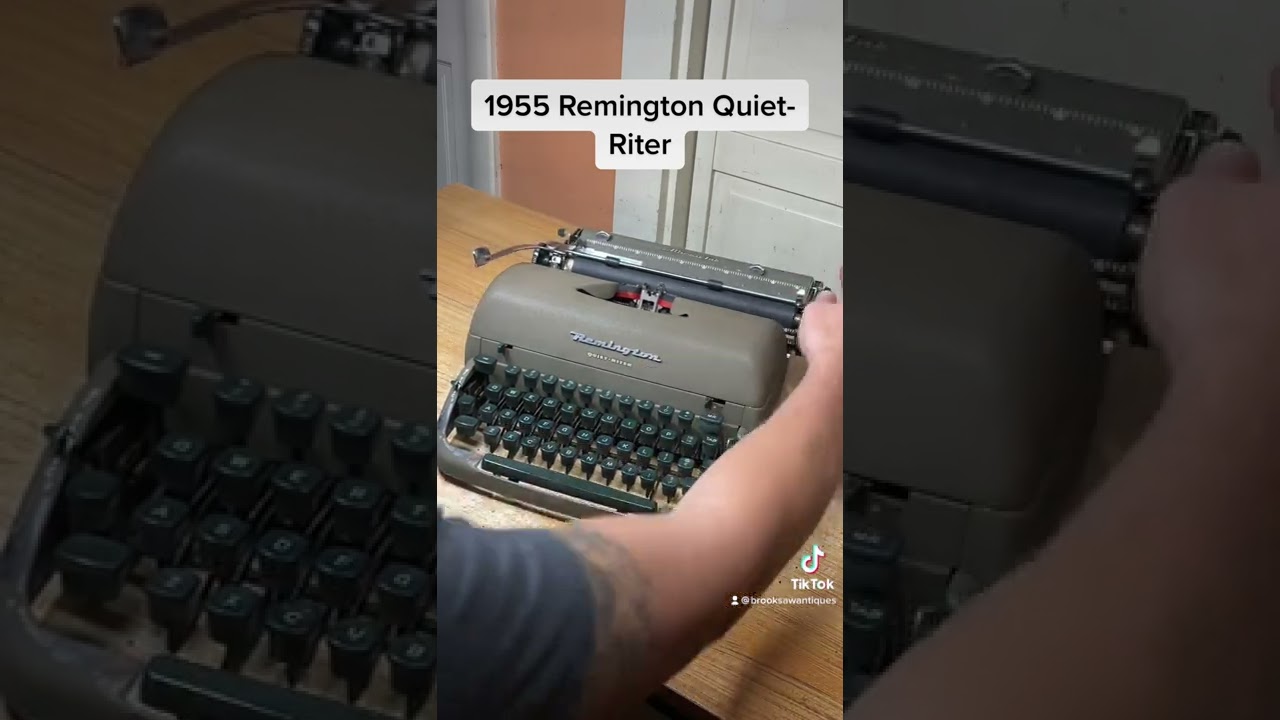 1955 Remington Quiet-Riter vintage portable typewriter function test