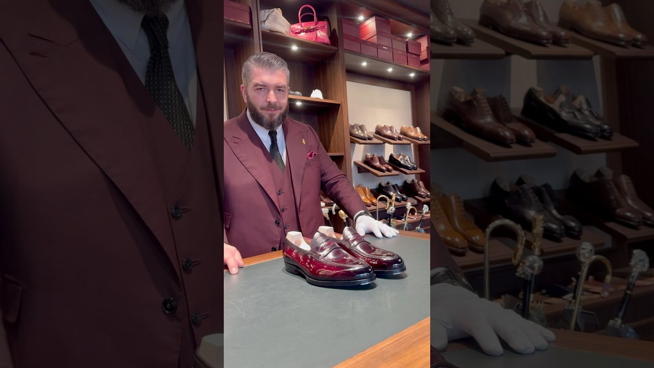 Bespoke shoe with patina and mirror shine. #shoes #mensfashion #bespoke