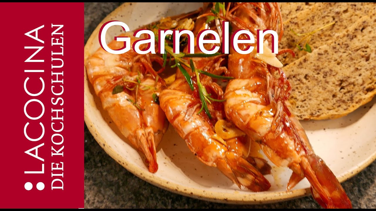 Garnelen in Knoblauch-Olivenöl mit frischen Kräutern | Rezept La Cocina