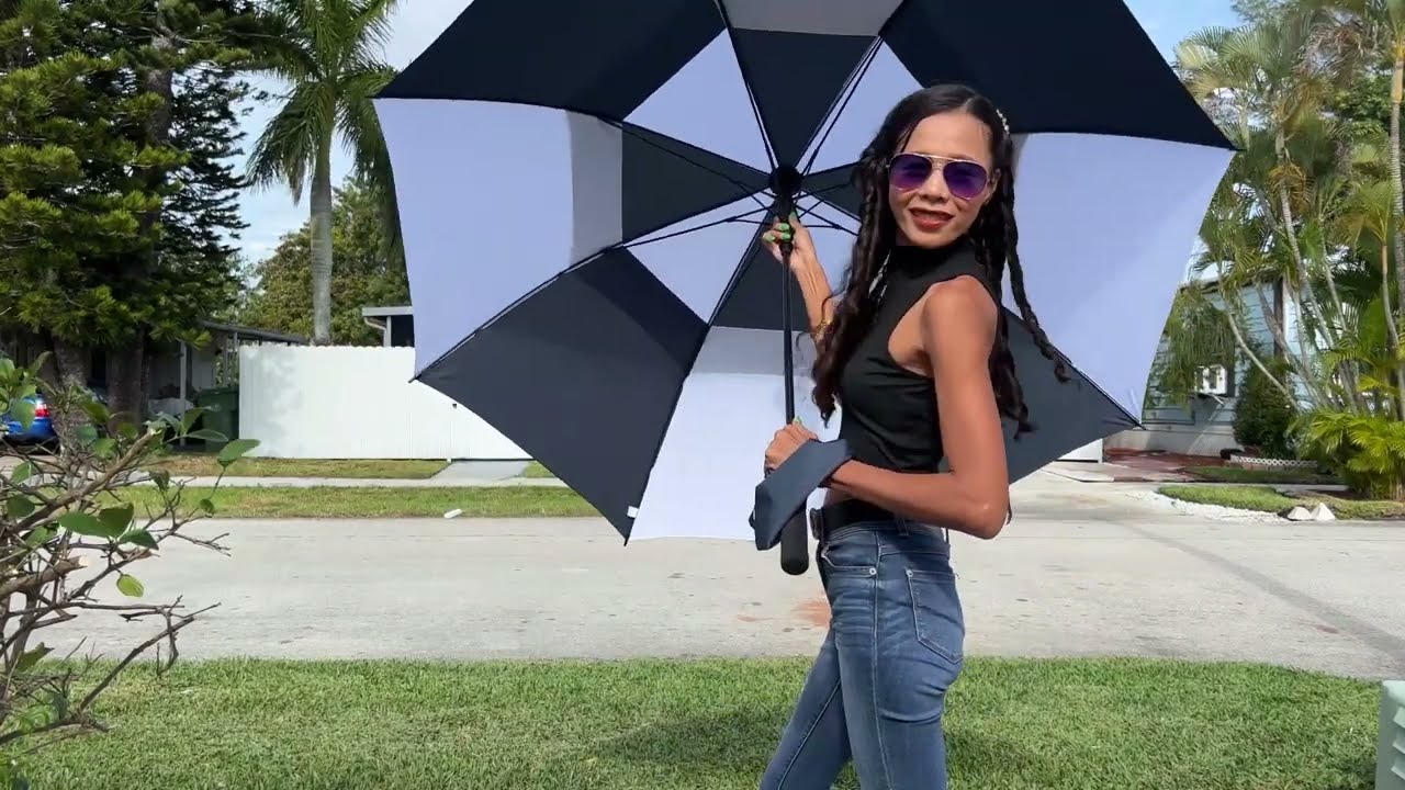 ZOMAKE Large Golf Umbrella 68 Inch Double Canopy Vented for Rain Windproof Automatic Open