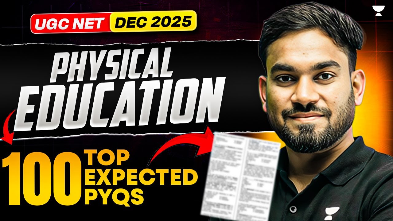 UGC NET Physical Education | Top 100 Most Expected Questions | UGC NET Dec 2025 | Dharmendra sir