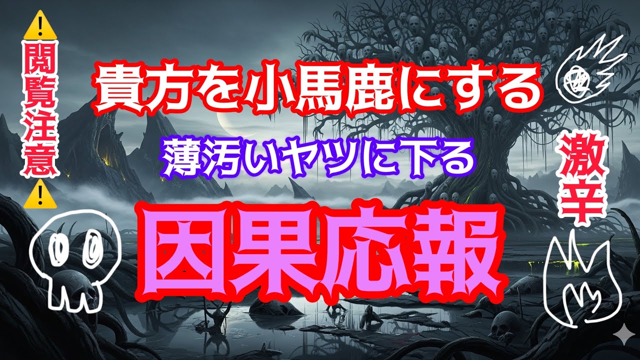 人を見下し小馬鹿にしてくる🧛ナルシストに下る因果応報😈⚡️