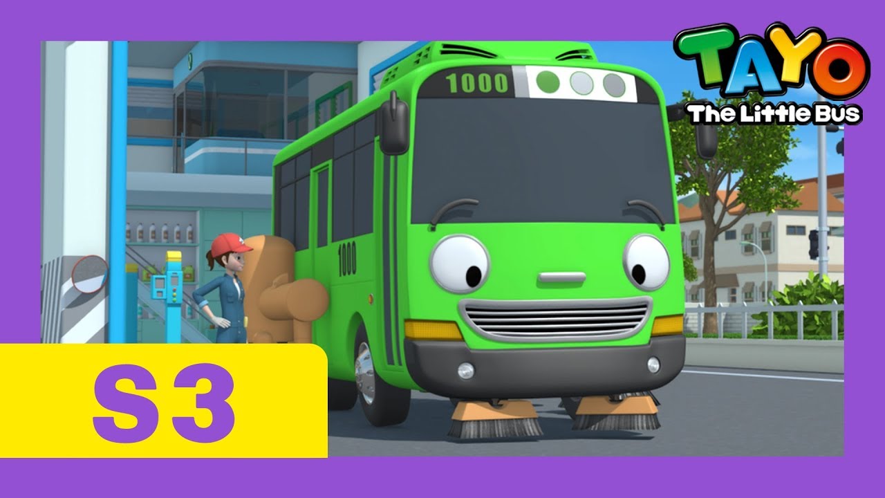 Tayo Español la Serie 3 l #3 Rogi el barrendero limpieza l Tayo el pequeño Autobús