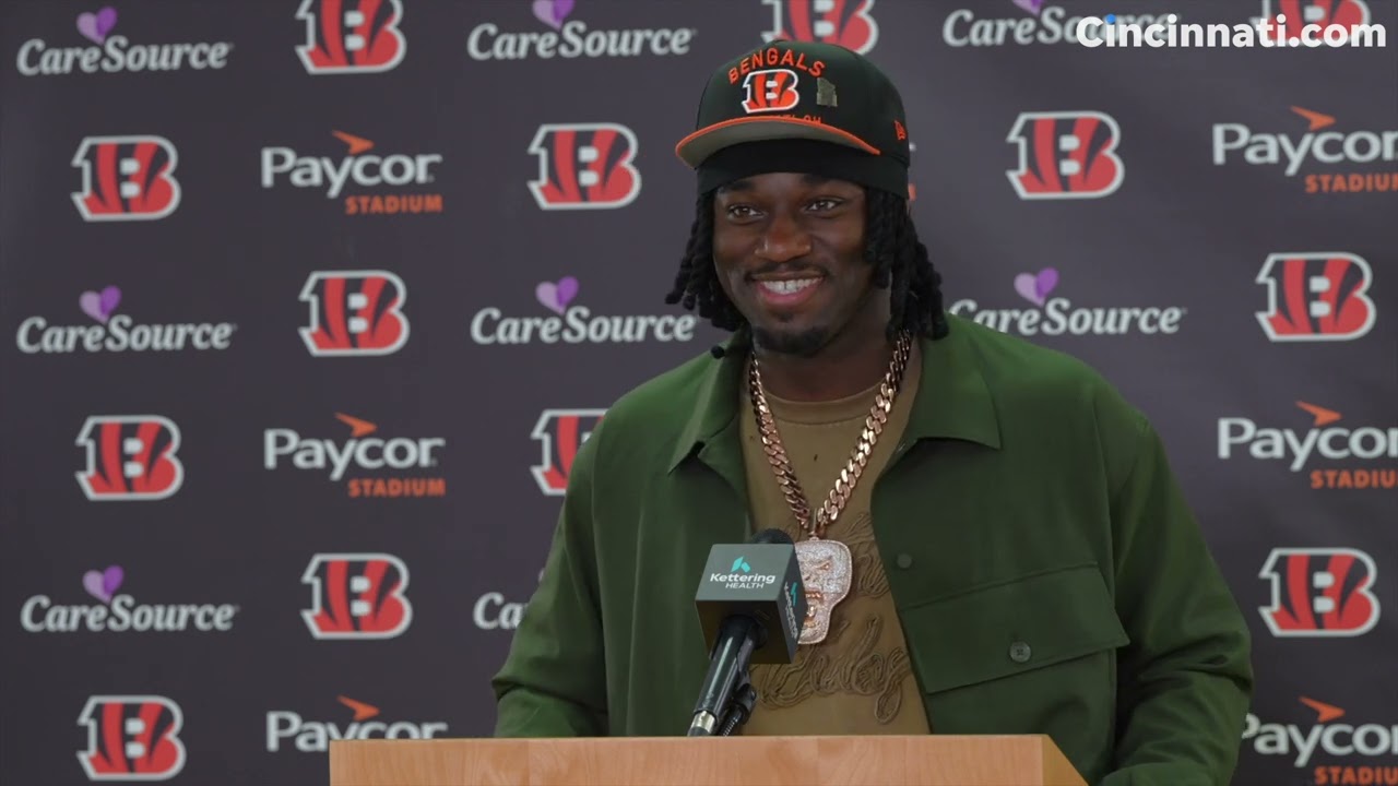 Shemar Stewart's first appearance at Paycor Stadium after the Bengals draft him in the first round