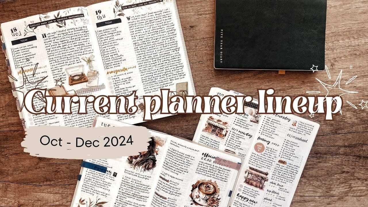 Current planner lineup | quarter 4 ✨