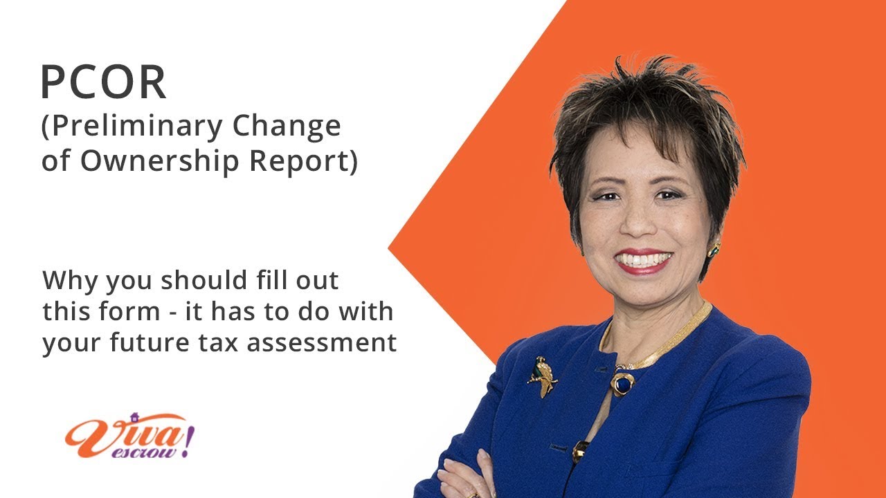 PCOR (Preliminary Change of Ownership Report)
