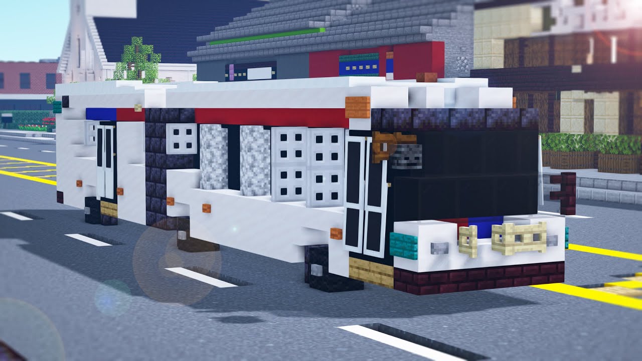 Minecraft SEPTA Novabus LFS Artic HEV Bus Tutorial