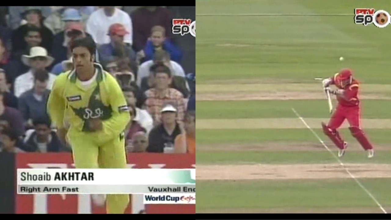 Shoaib Akhtar&rsquo;s Thunderbolts vs Zimbabwe | Fiery Fast Bowling Spell | 1999 World Cup