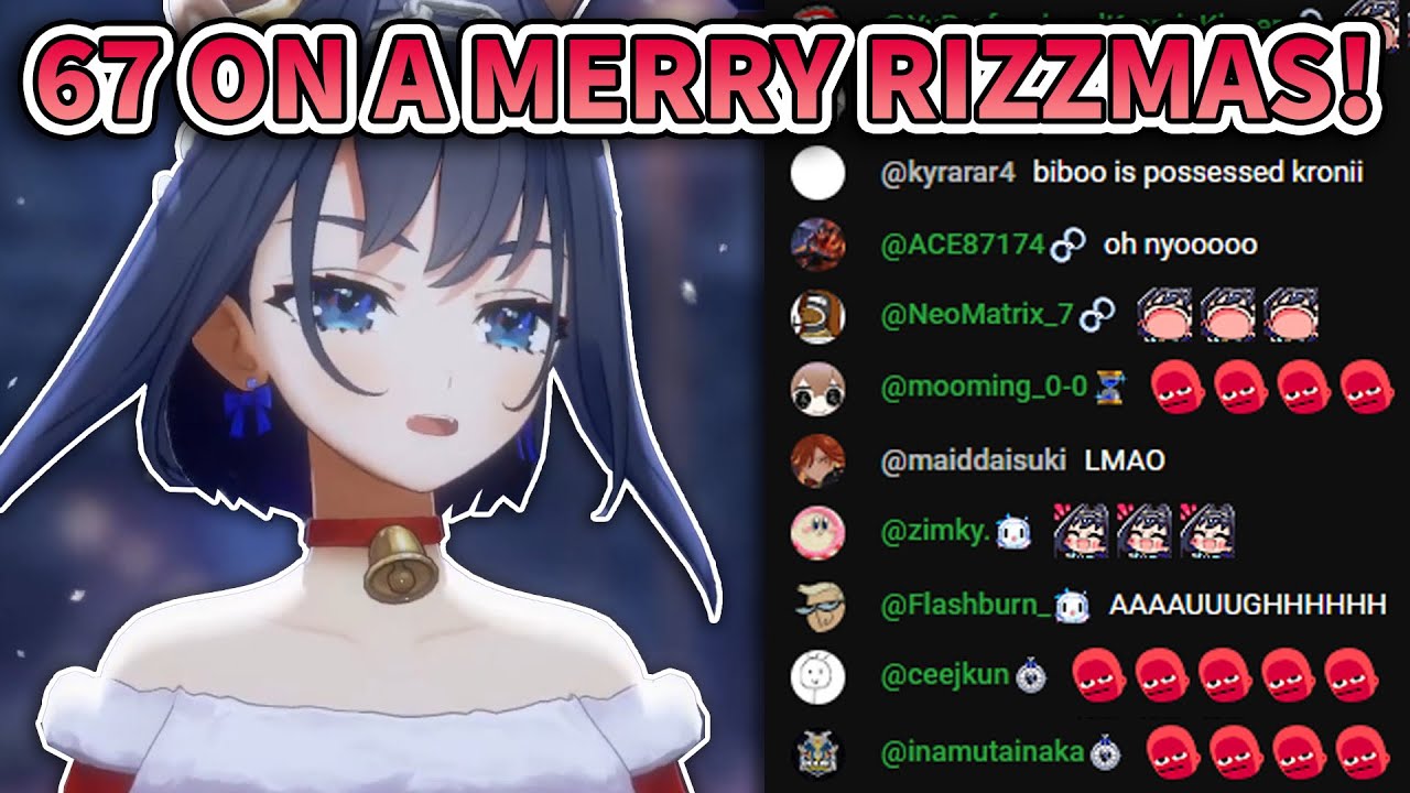 Kronii Sings "67 On a Merry Rizzmas" and Chat Lost it