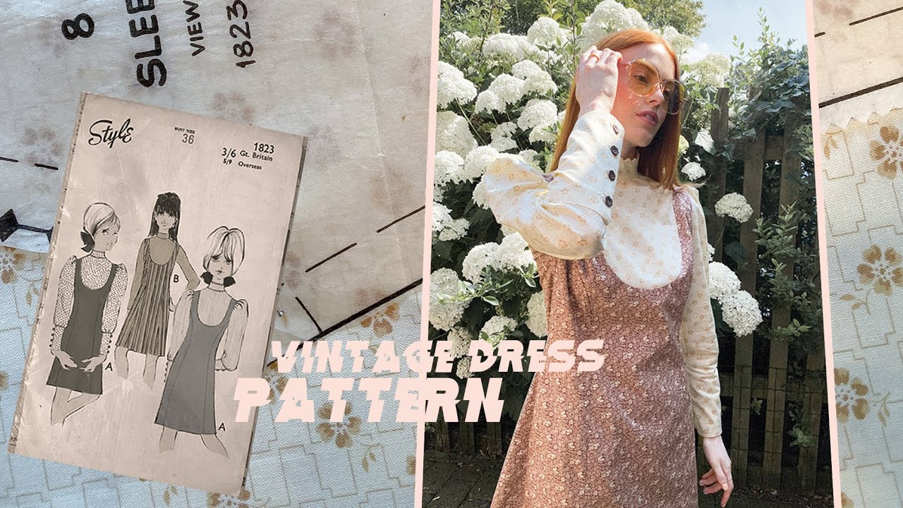 SEWING A VINTAGE DRESS PATTERN! | | MsRosieBea