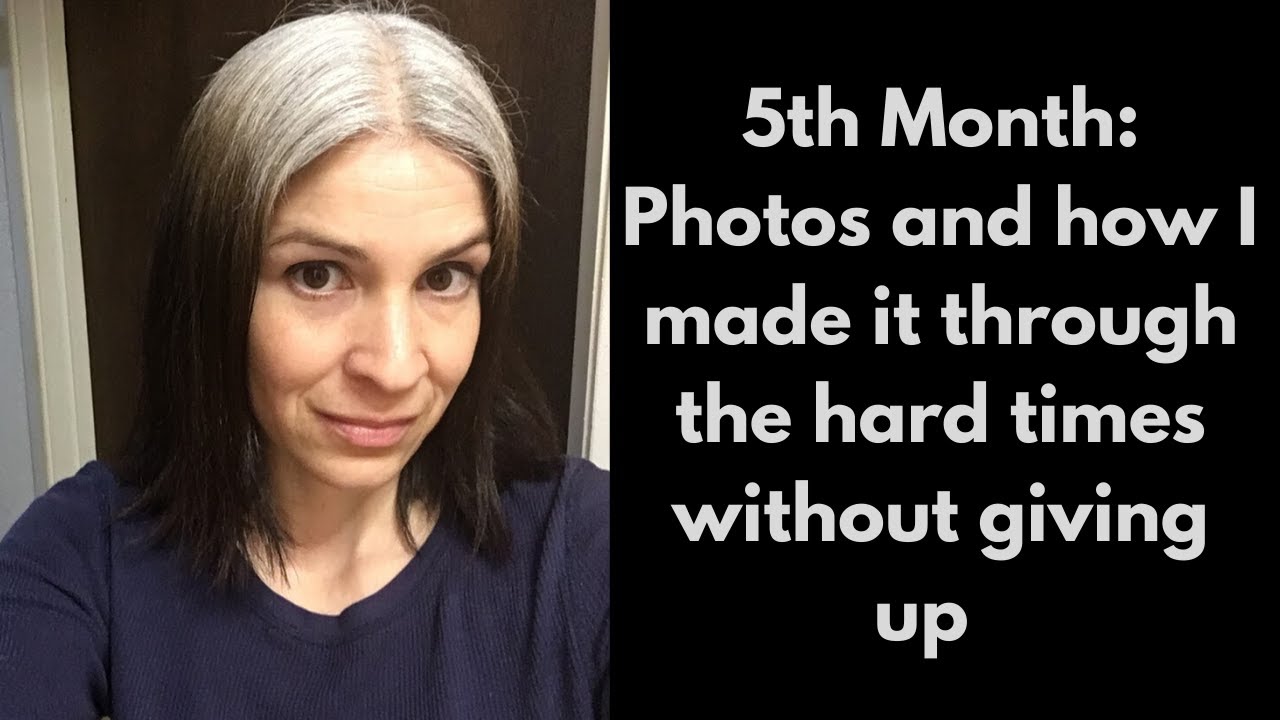Gray Hair Transition: 5th Month