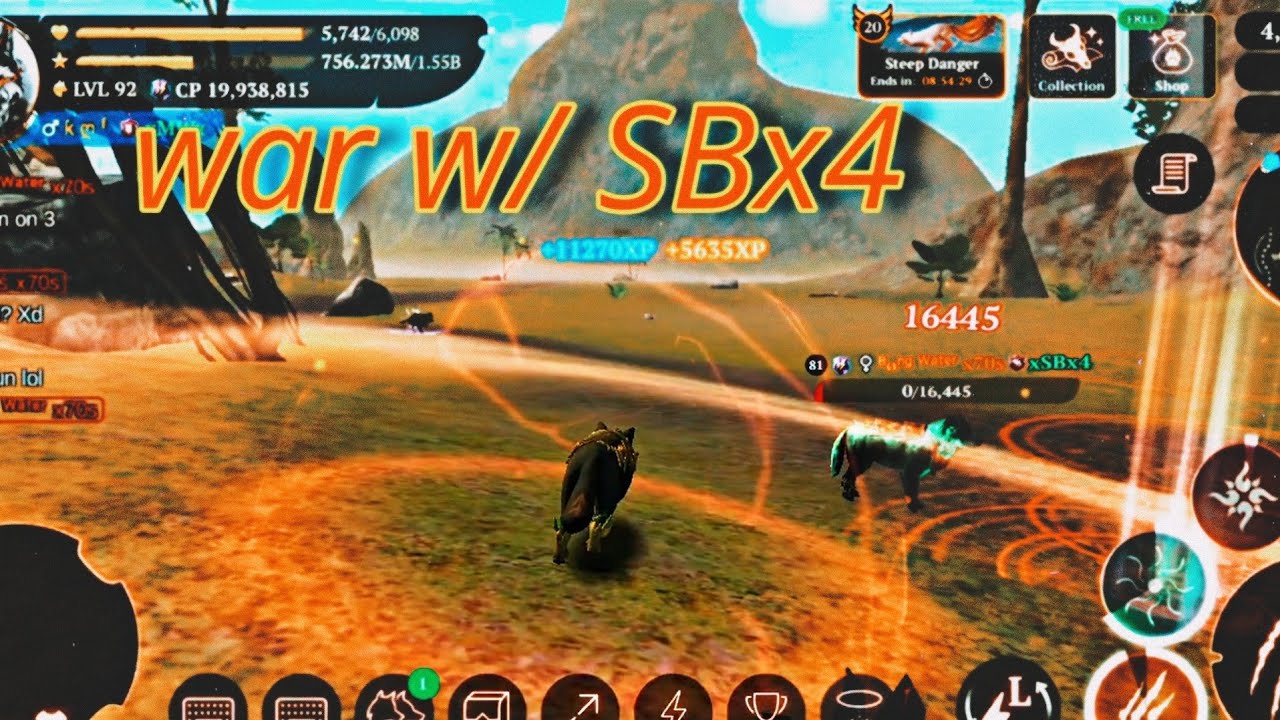 8k vs PvP war with SBX4 pack|| The Wolf