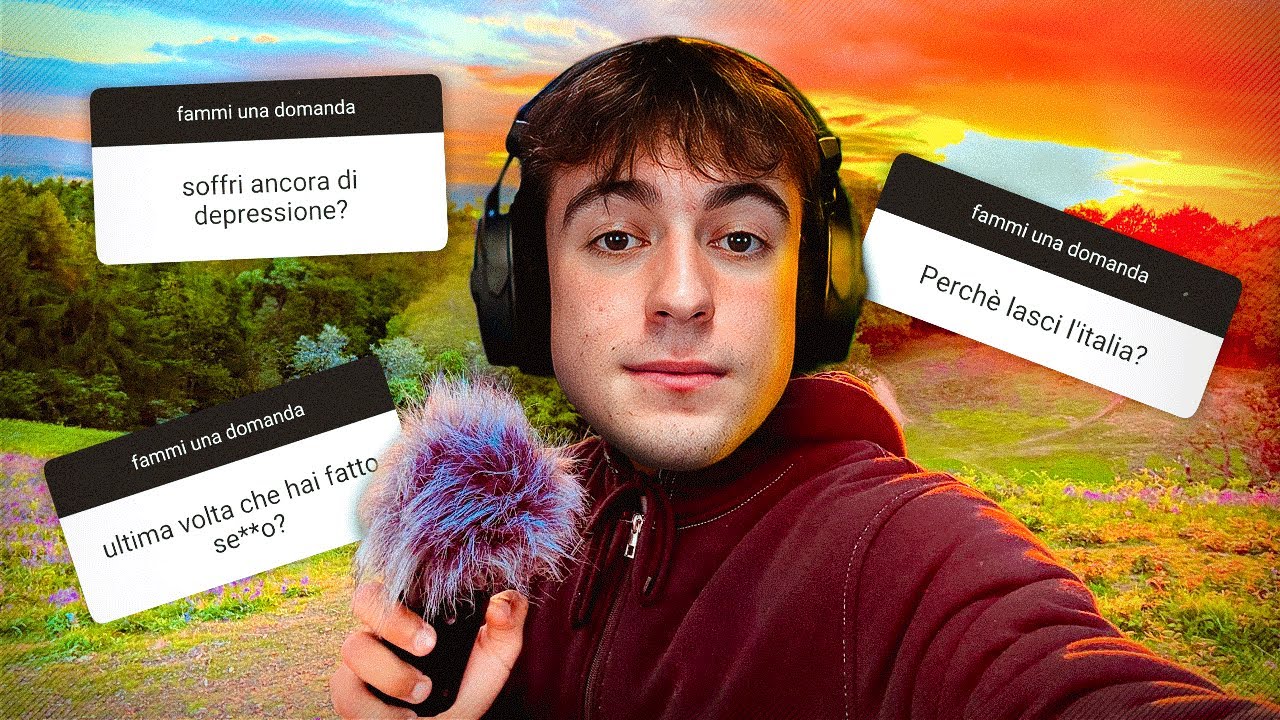 Rispondo alle vostre domande in un prato :)