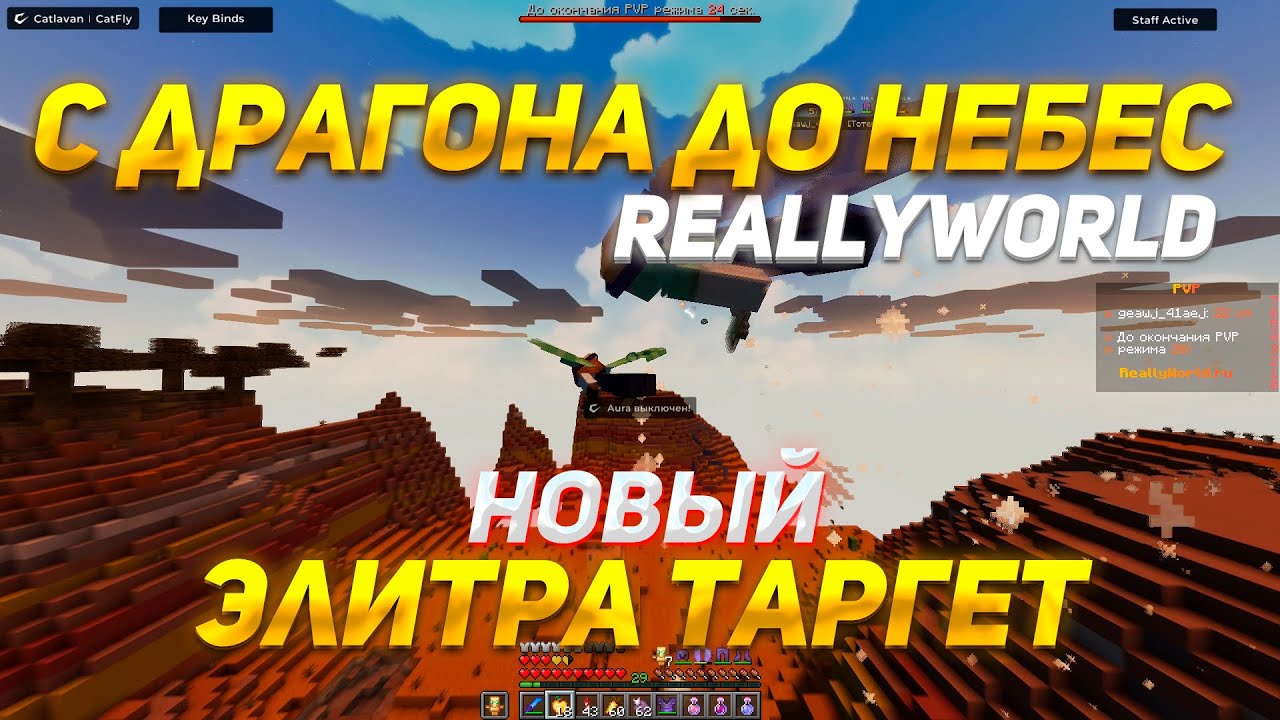РЕЛИЗ CATLAVAN CLIENT REWORK 1.16.5 | с ДРАГОНА до НЕБЕС НА REALLYWORLD №16 | РАЗВИТИЕ ПОСЛЕ ВАЙПА