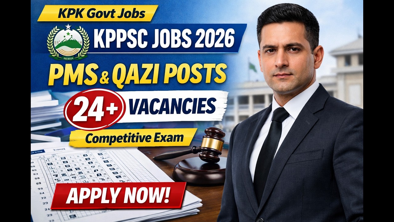 KPK Public Service Commission Jobs 2026 | KPPSC Competitive Exam | PMS Officer & Qazi Judge Jobs