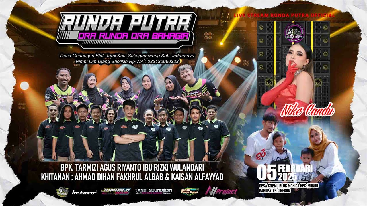 LIVE RUNDA PUTRA - EDISI DS. CITEMU BLOK MONICA - MUNDU - CIREBON - 05 FEBRUARI 2025