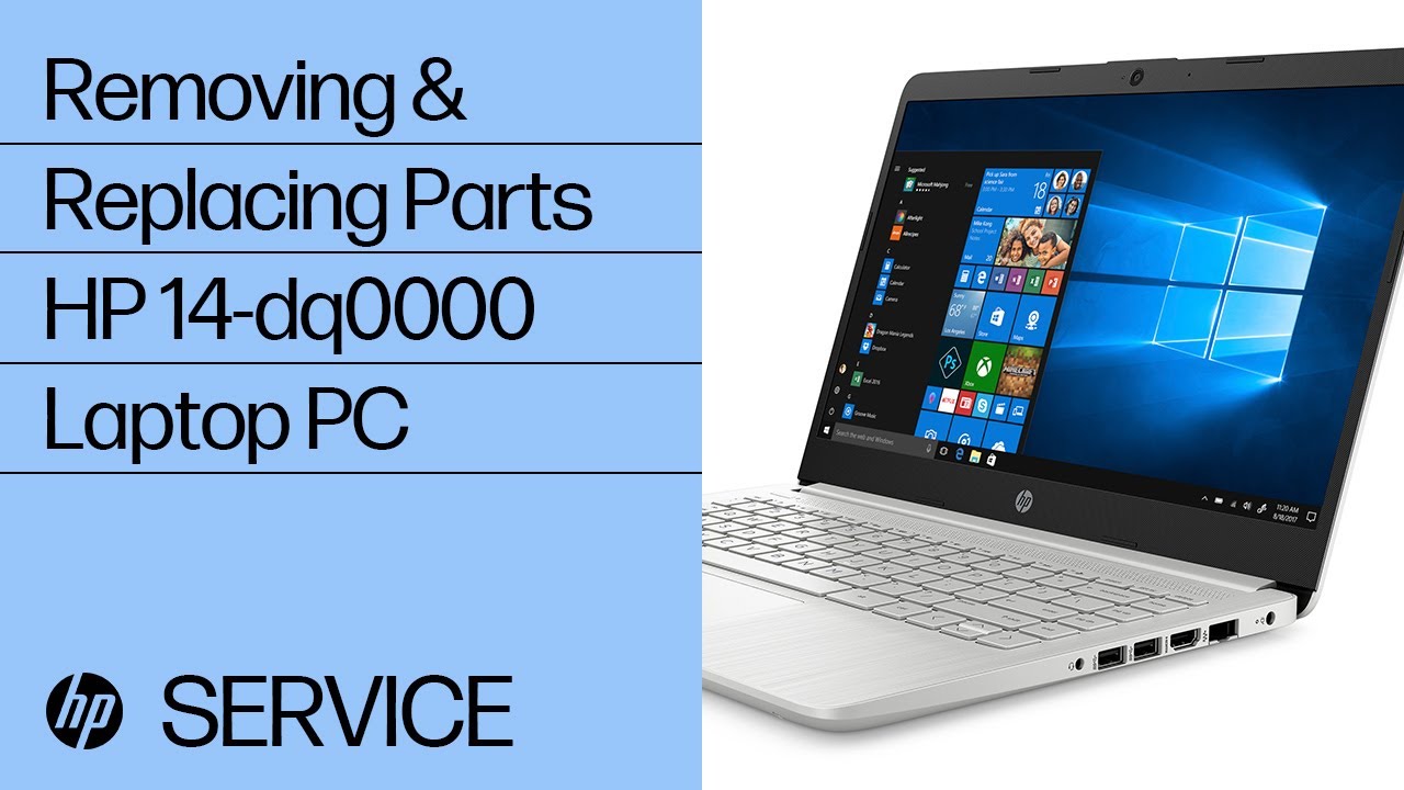 Removing & replacing parts for HP 14-dq0000/d6000 | HP Support