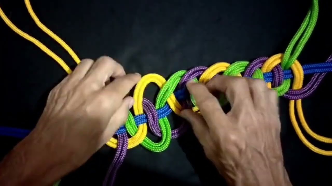 Molde para #colar Utilize fios de malha de 8 ou 10mm #macrame #knots