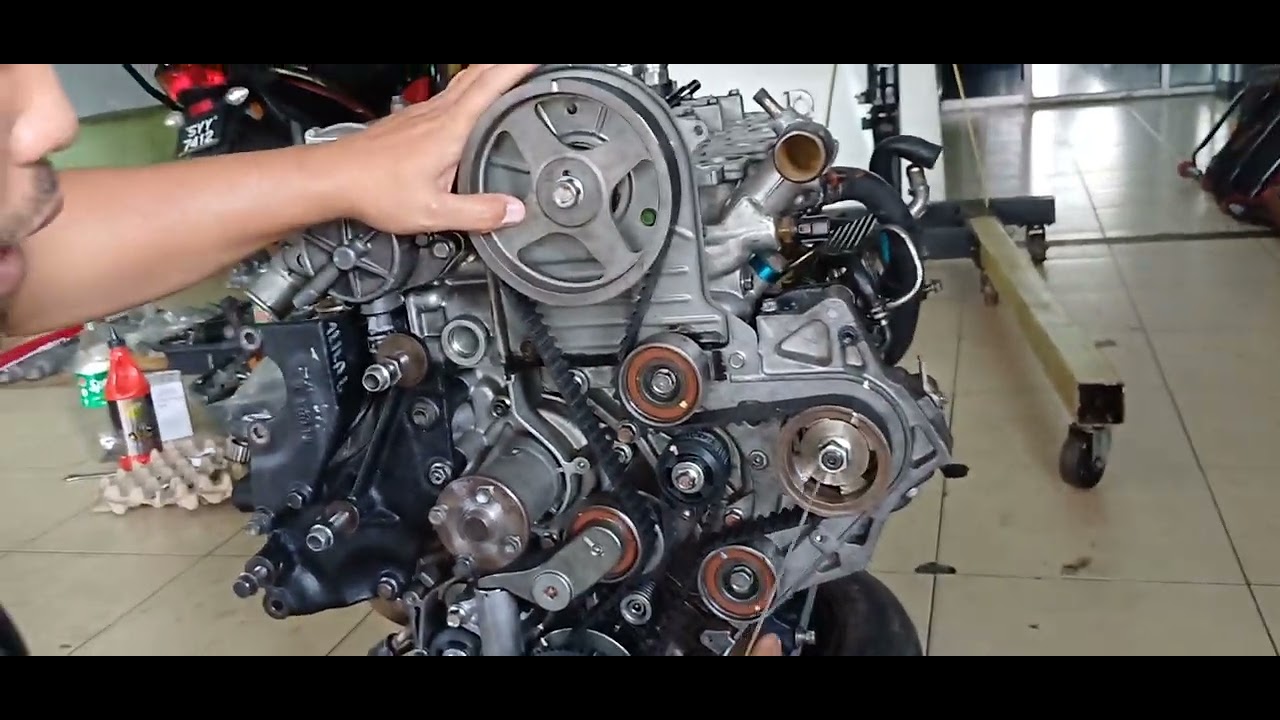 cara pasang timing belt pajero/triton engine 4D56U