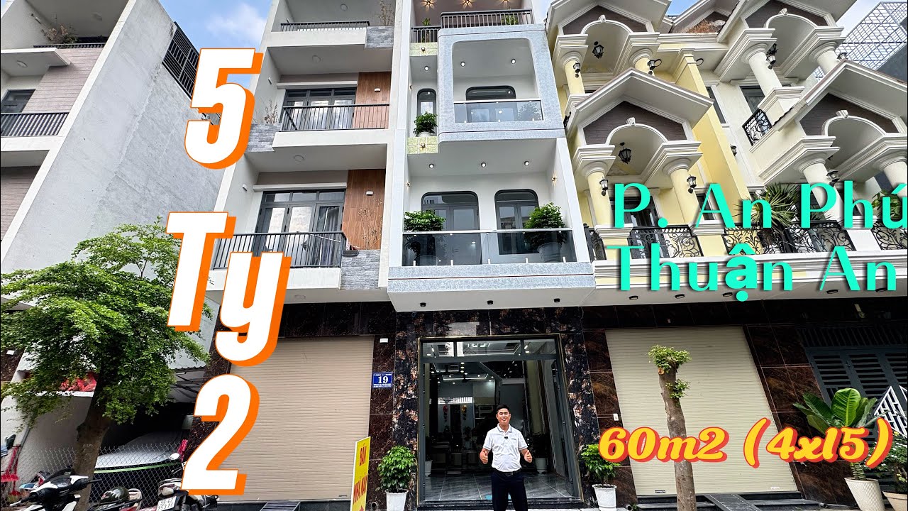 Nhà phố hoàn công TP. HCM - 1 trệt 2 lầu - 60m2- Tặng full nội thất. Giá 5,2ty còn Tl ạ 