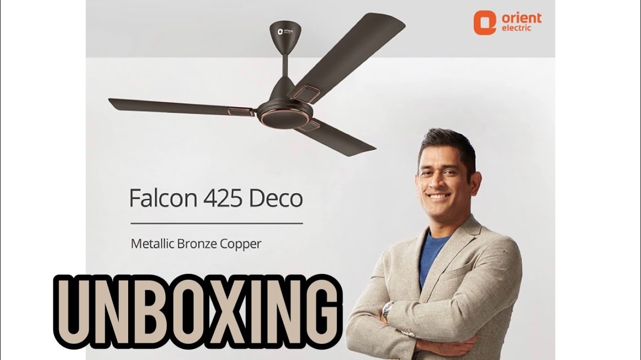 FALCON DECO 425 RPM HIGH SPEED FAN ORIENT | METALLIC BRONZE COPPER COLOUR FAN | UNBOXING
