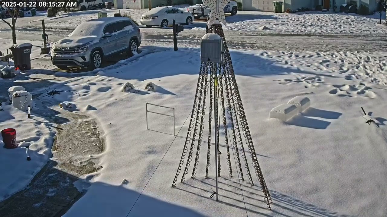 Panama City Beach Historic Snowfall and melt timelapse
