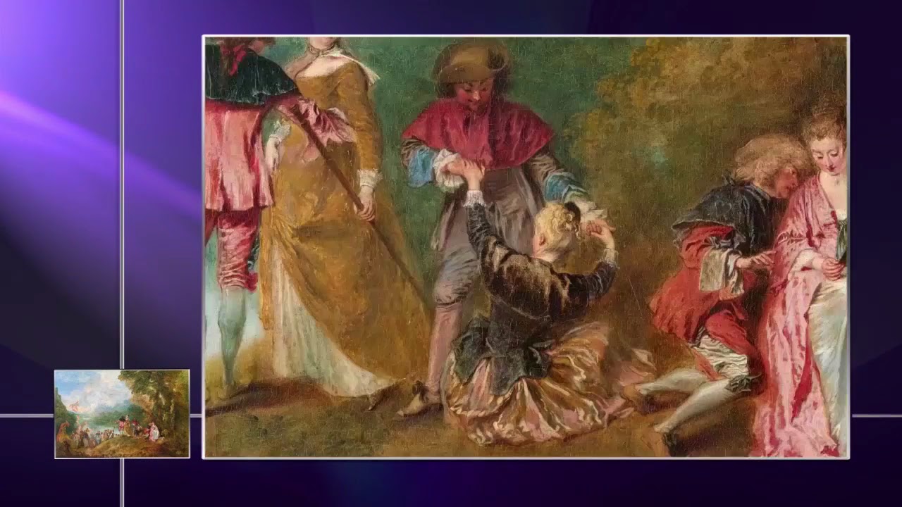 ANTOINE WATTEAU - Peregrinación a la Isla de Citera (Obras Maestras de la Pintura Universal)