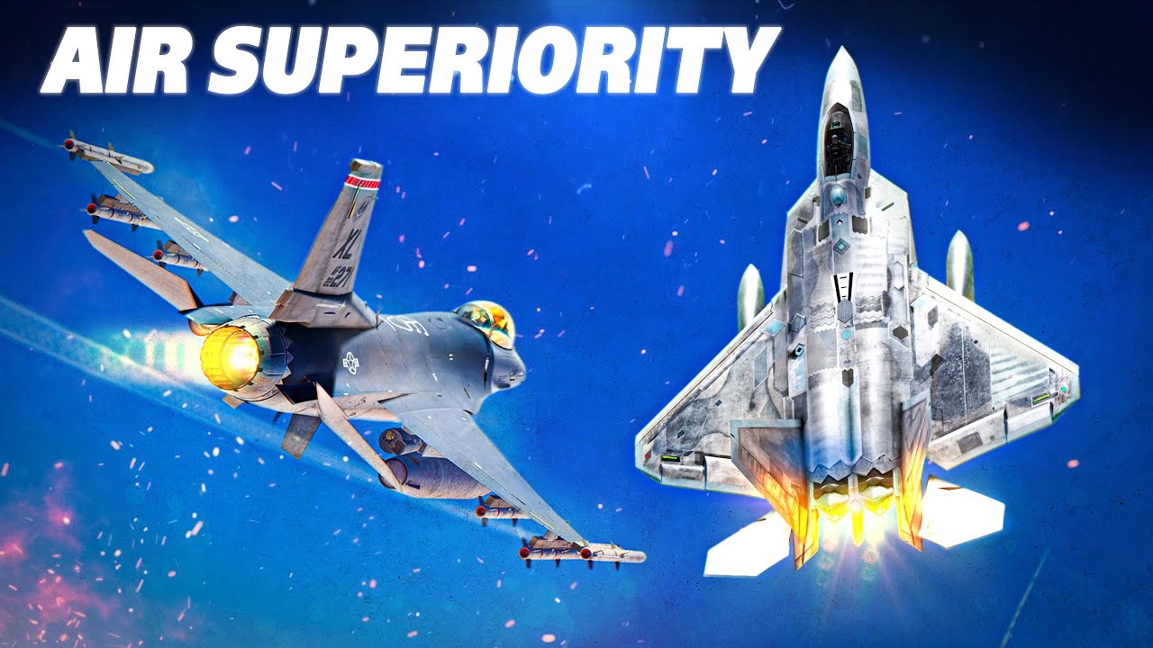 Сможет ли F-16 Viper перехитрить F-22 Raptor? | Вектор тяги против скорости | Цифровой боевой сим...