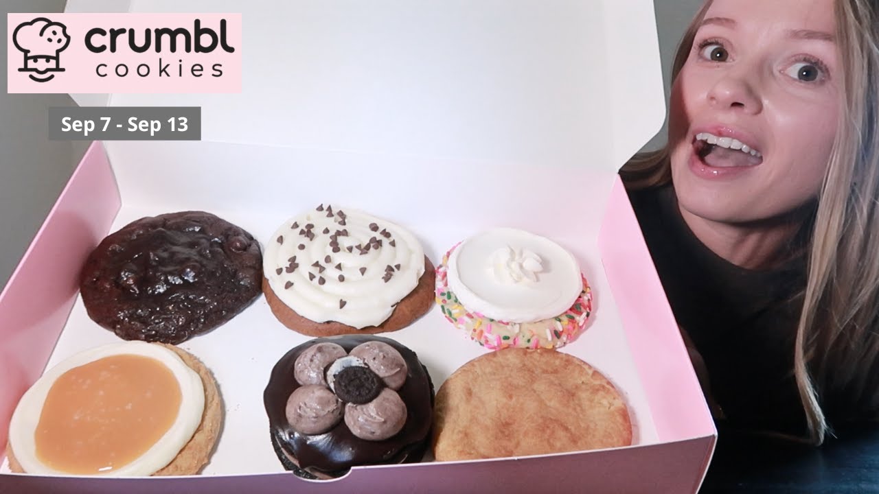 NEW CRUMBL Cookie Flavors this week Oreo Cookies & Cream Cake, Pumpkin Cake Cookie, Salted Caramel