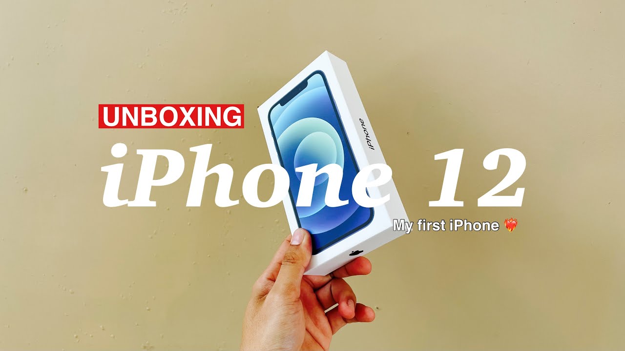 Unboxing My First iPhone ! iPhone 12!