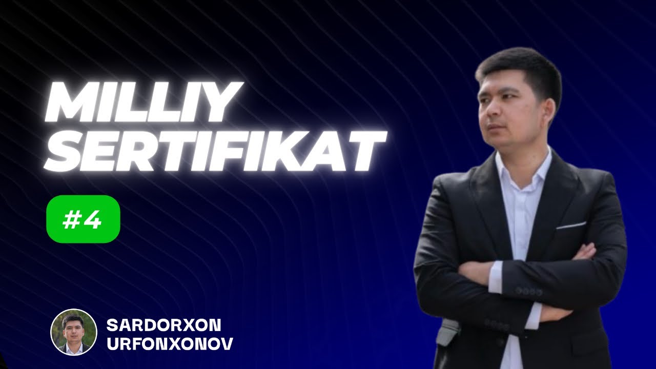 Milliy sertifikat #4 