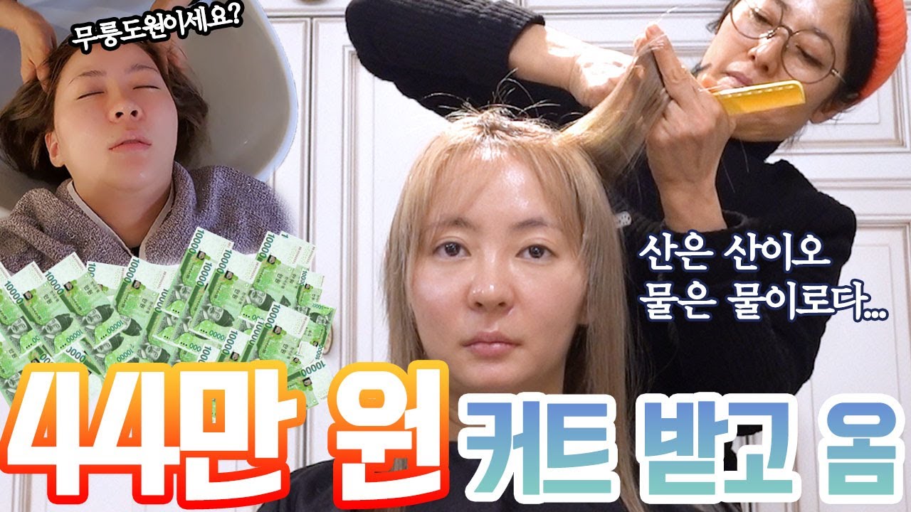💸청담동 44만원짜리💵커트💇받고 옴