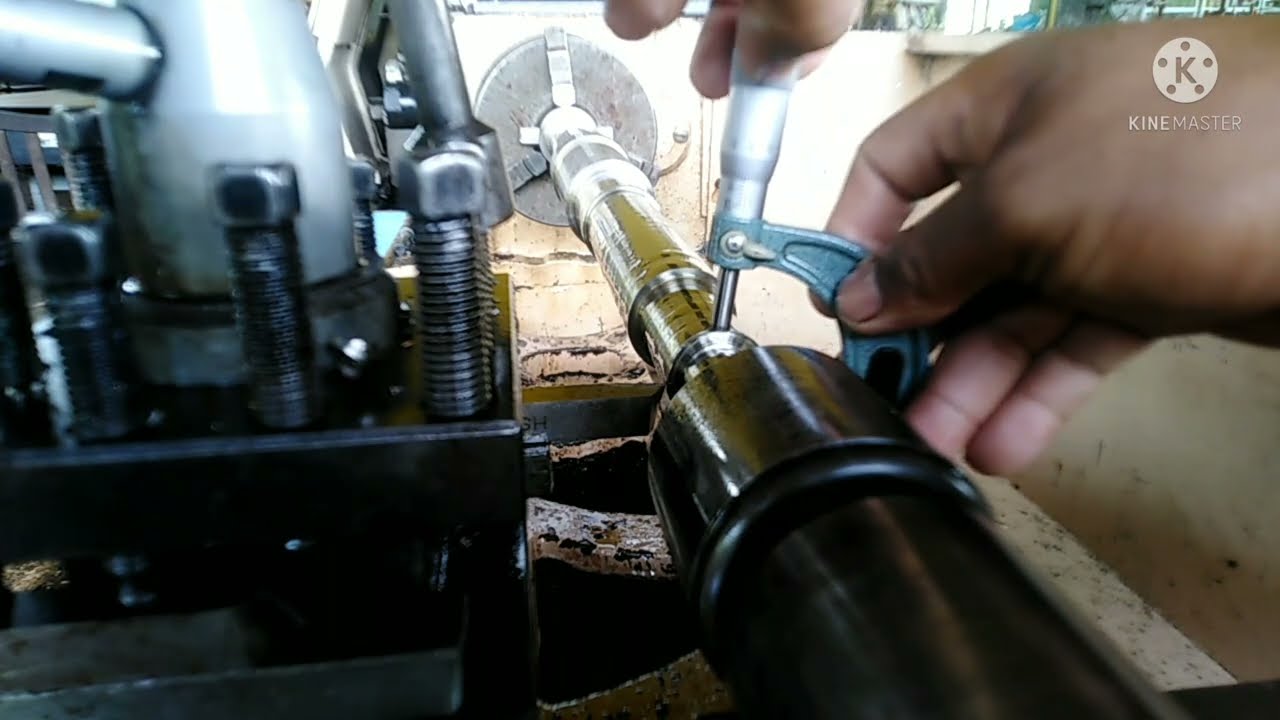 How to make stainless steel Pump Shaft in manual lathe machine #1