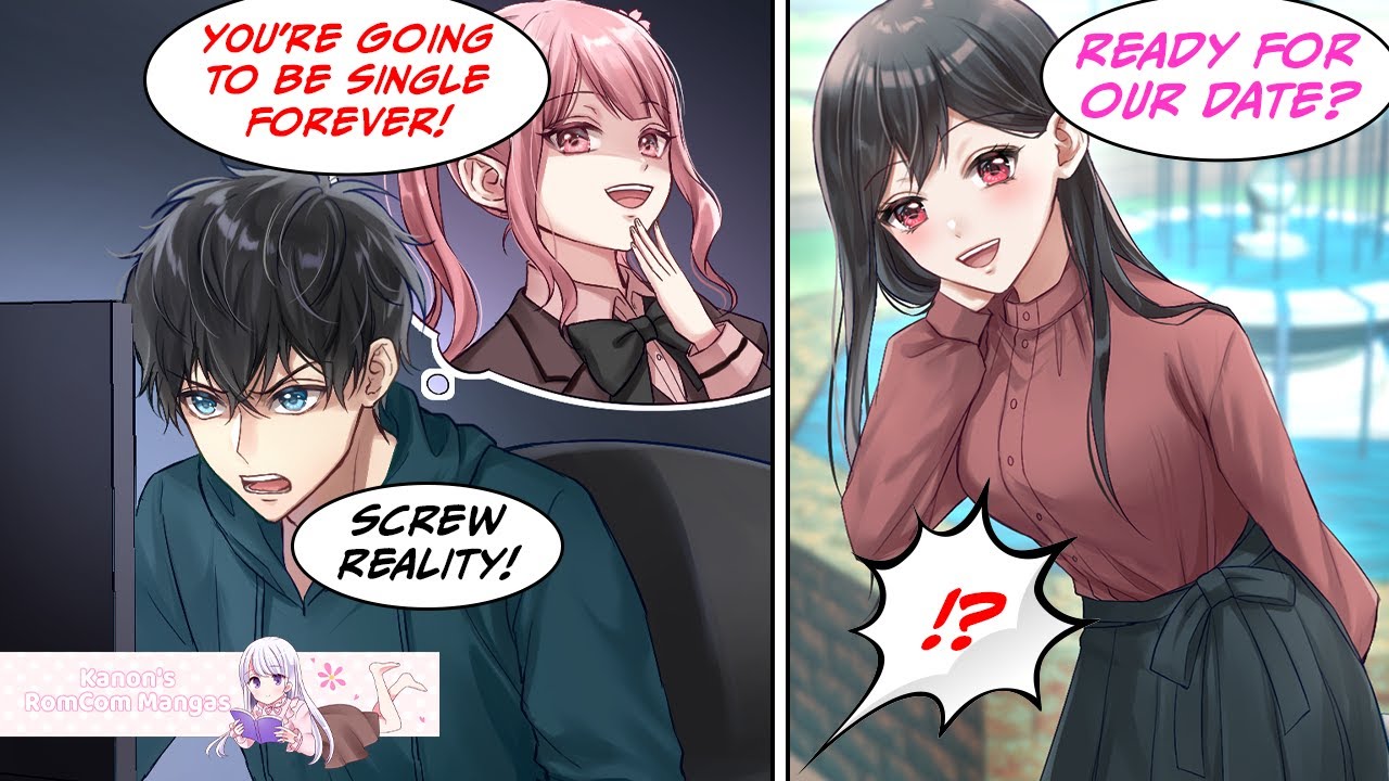 [Manga Dub] I gave up on real life and lived online. Waiting at the offline meeting was... [RomCom]