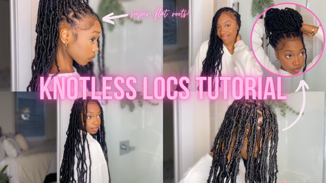 Knotless Soft Locs Tutorial | Super Easy Method | Very Beginner Friendly