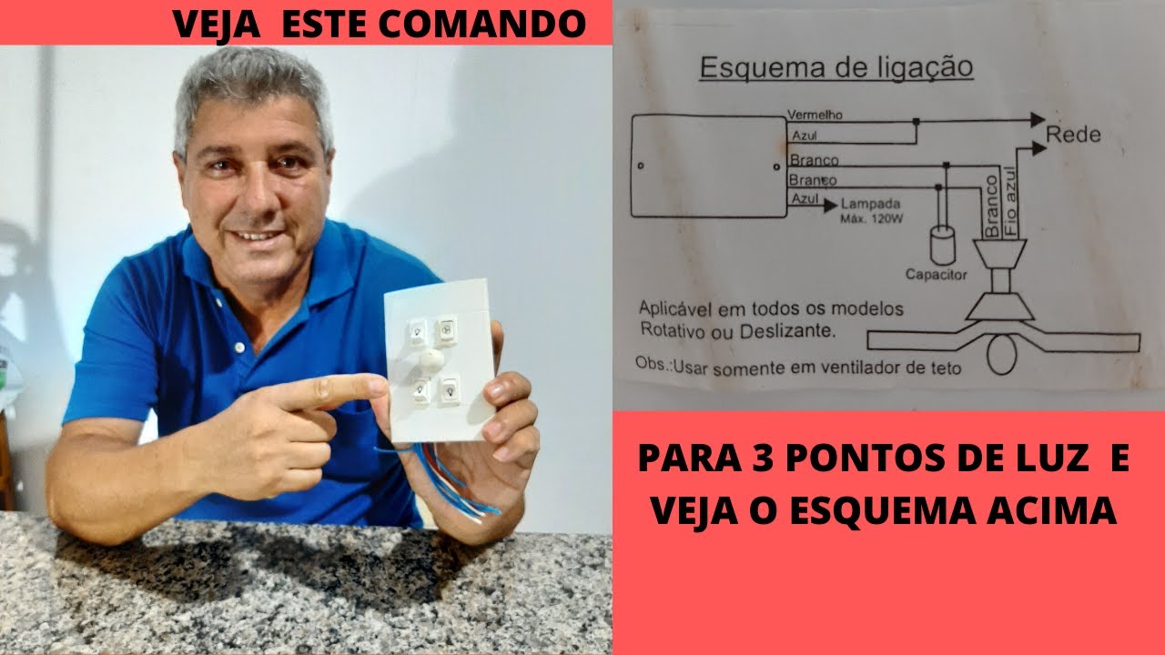 CONHEÇA O COMANDO DE VENTILADOR DE TETO