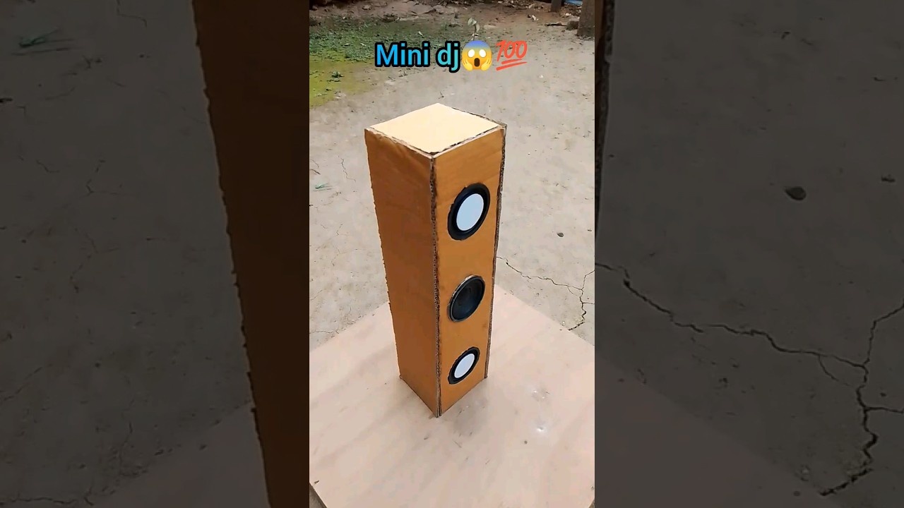 How to make a DJ with cardboard 😱dj box #shorts #speaker #dj