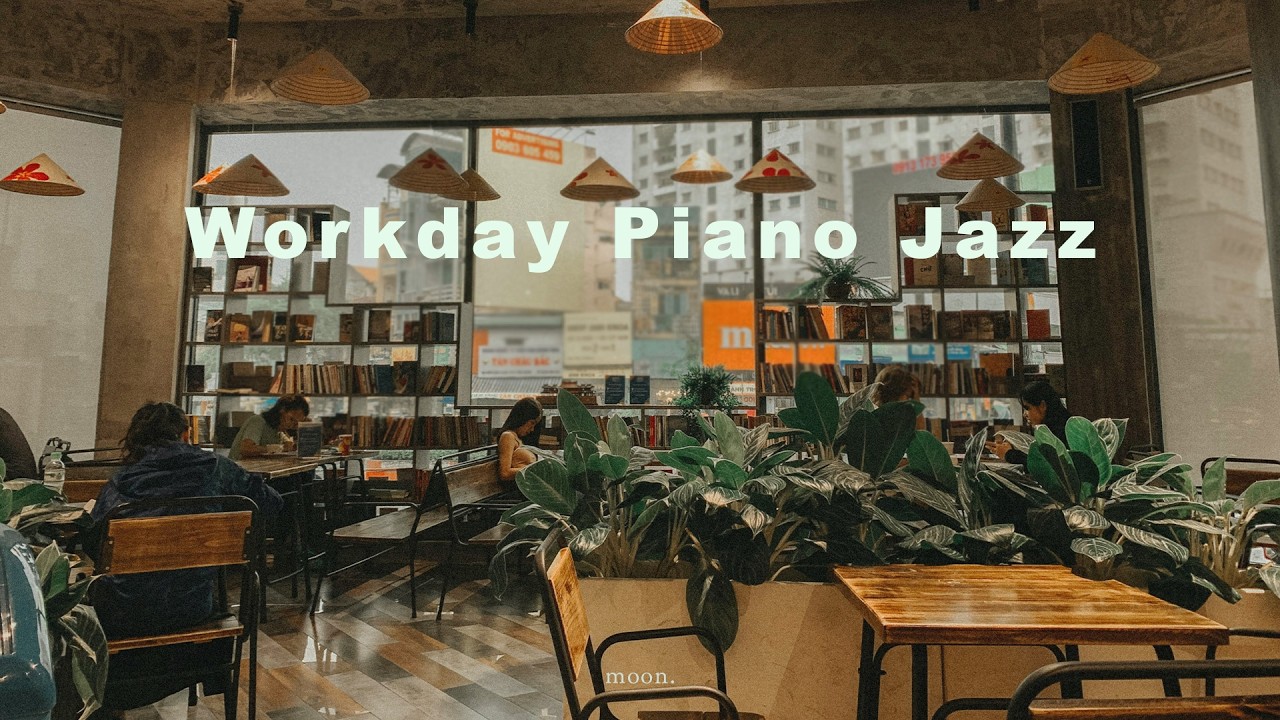 【Instrumental】Workday Jazz｜静かなカフェ、ピアノだけのジャズ🪴｜Cafe Instrumental for Focus & Work