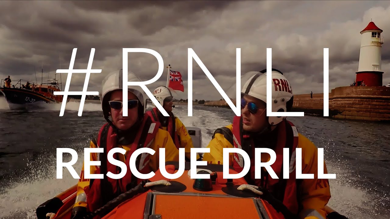 RNLI Rescue Drill Berwick-Upon-Tweed