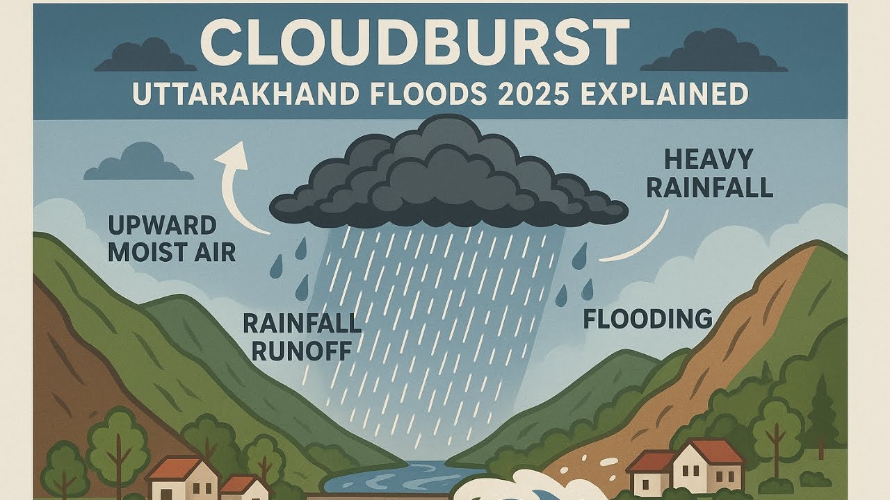 What is a Cloudburst? Uttarakhand Floods 2025 Explained