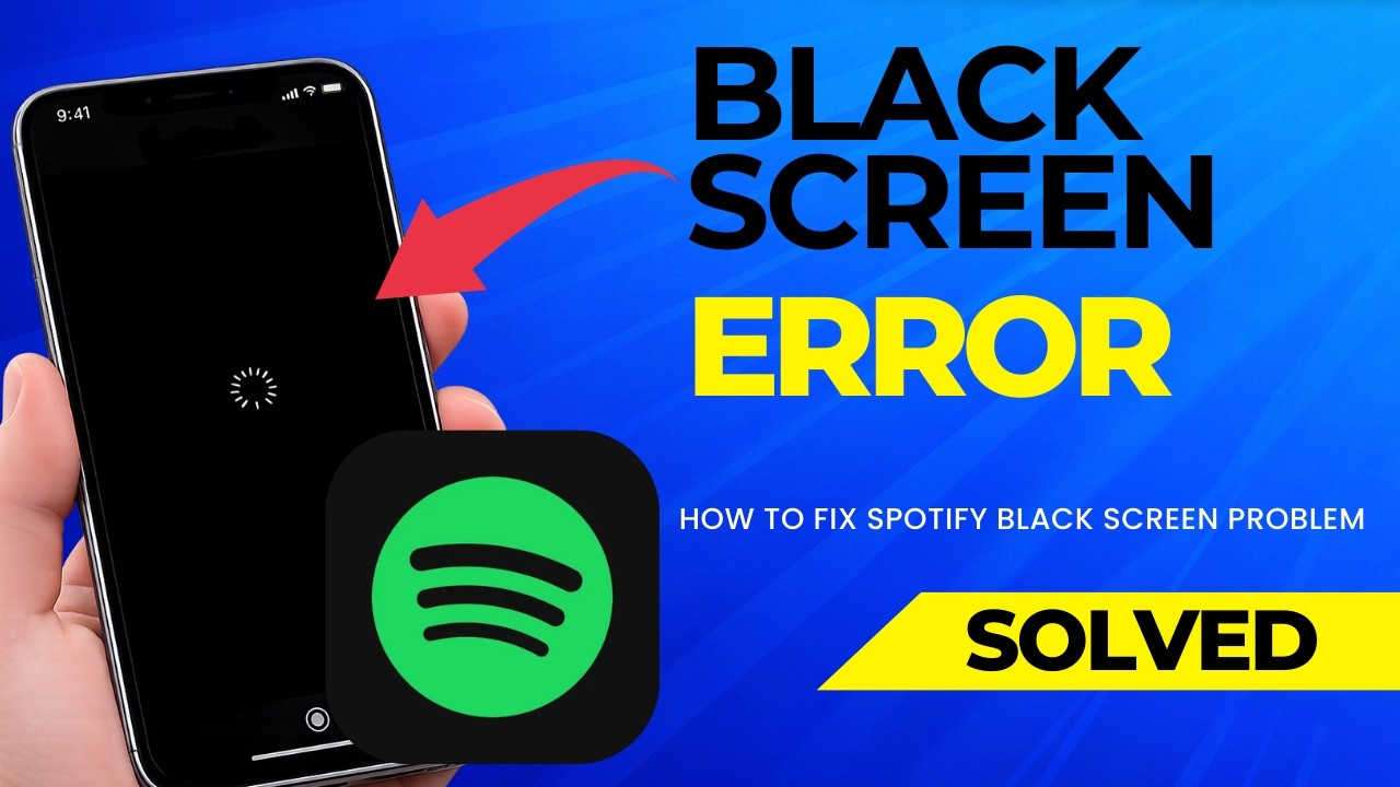 How to Fix Spotify App Black Screen Problem | Spotify Not Opening Fix