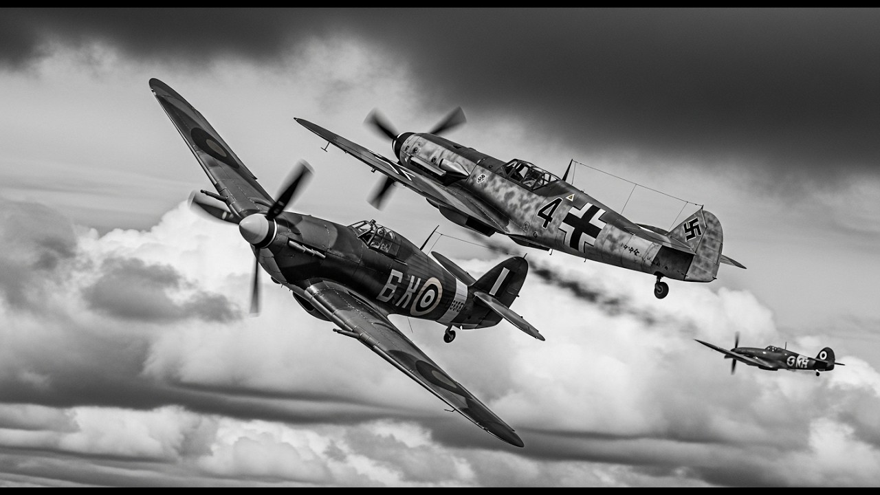 Se burlaron del Bf 110 por ser pesado — hasta que desapareció entre nubes dejando 3 cazas atrás