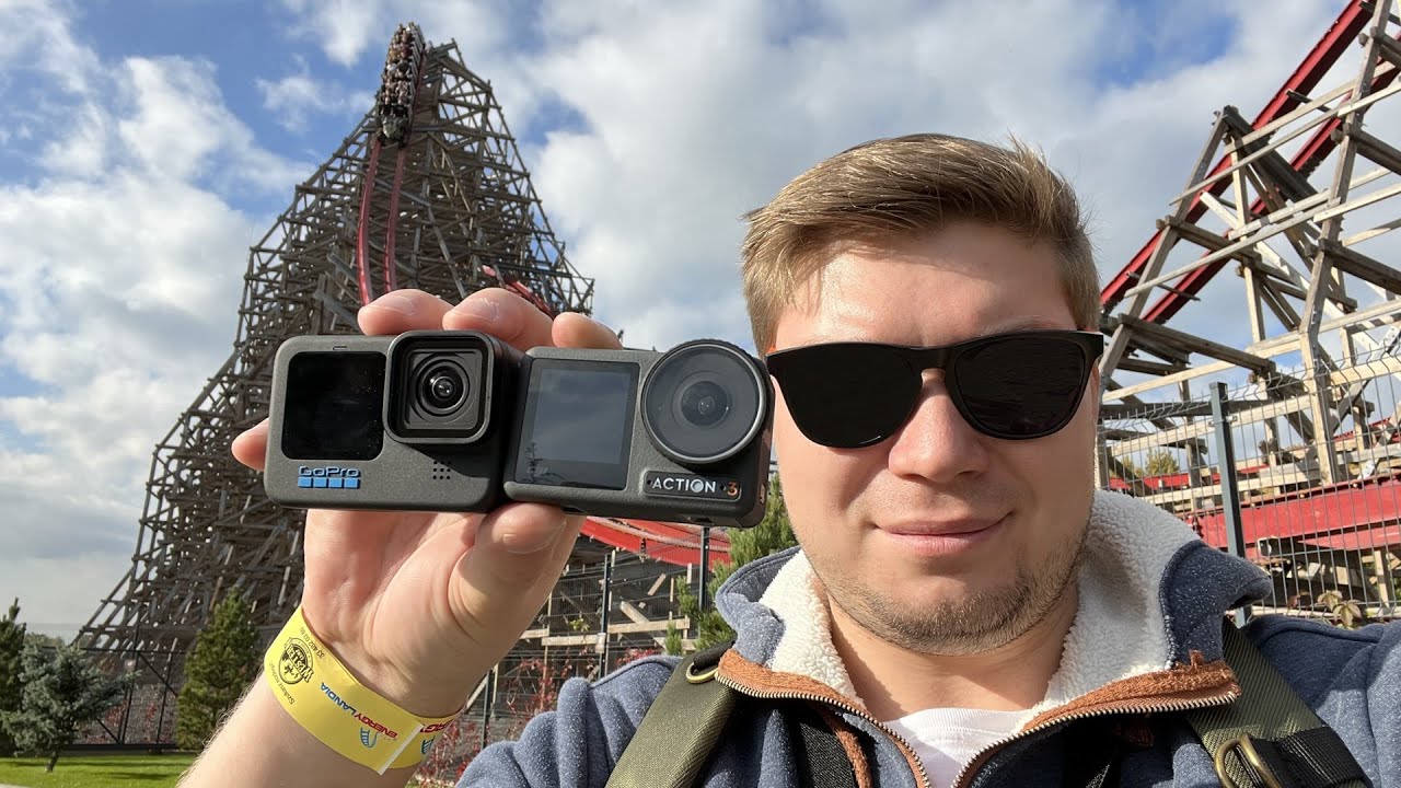 DJI Action 3 vs GoPro Hero 11 - Test | Por&oacute;wnanie w Energylandii