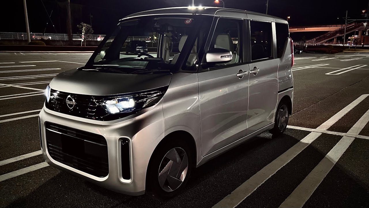 NISSAN ROOX 日産の軽自動車で旧4号線を走ってみた深夜のドライブ車載動画 石橋駅→小山駅