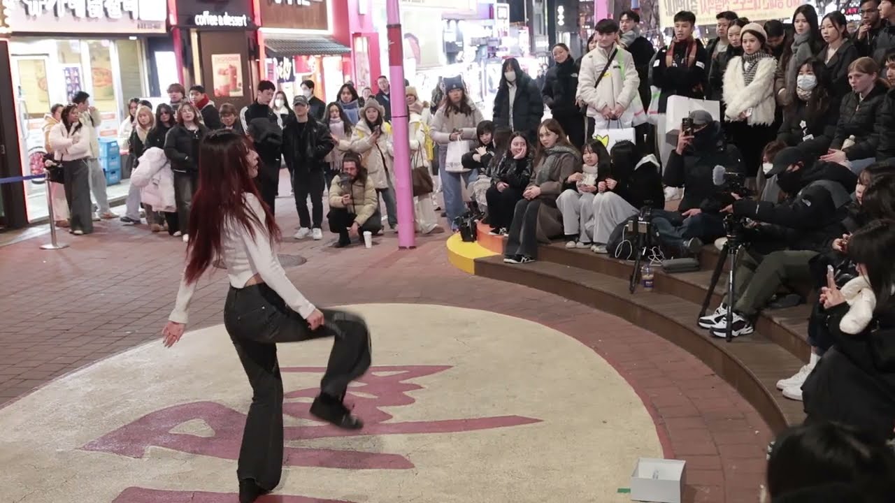 Kpop&JHKTV]Hello Hyunjin&Saehee hongdae kpopdance#도깨비불 (Illusion)aespa#안녕하세 현진&세희 홍대케이팝댄스